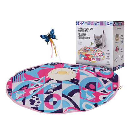 Pet Self-Hi Relieving Stuffy Electric Toy with colorful design and butterfly feature for interactive play.